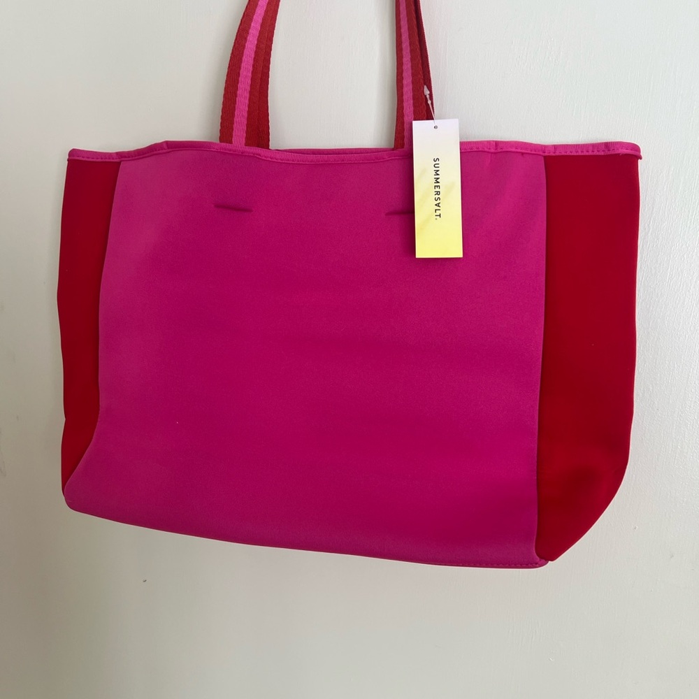 Summersalt Color-Block Pink and Red Tote from FabFitFun